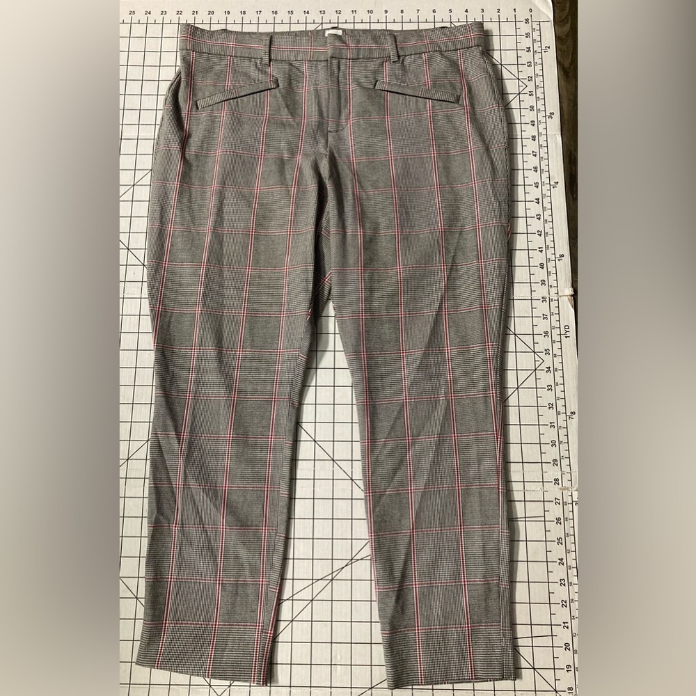 GAP Women’s Size 16 Plaid Signature Skinny Ankle Trousers